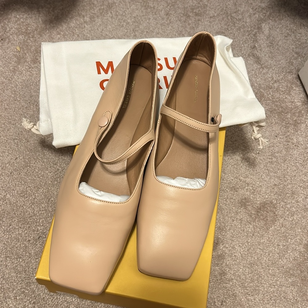 Mansur Gavriel soft lamb skin Mary Jane’s